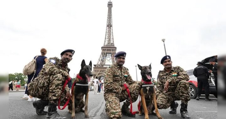 Elite Canine Guardians: India’s K9 Squad Bolsters Paris Olympics Security 🐶🇫🇷