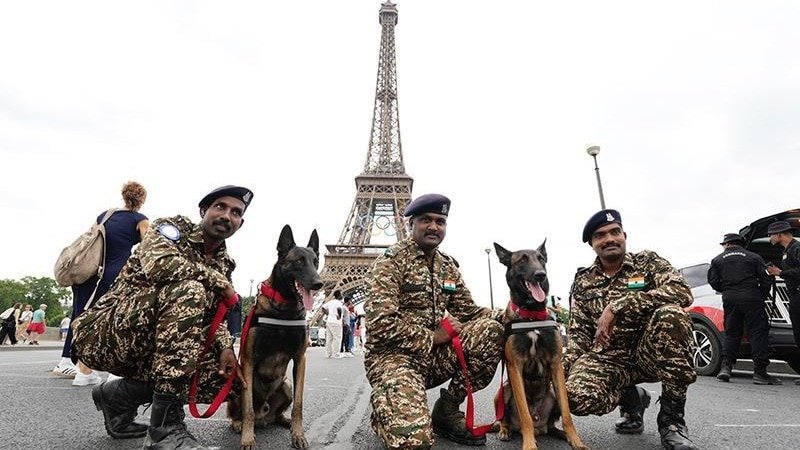 Olympics indias canine guardians crpf elite dog squad takes the stage in paris for olympic security 2024 07 21 06 08 03