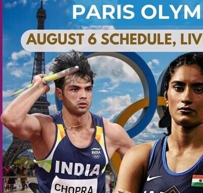 🇫🇷 🗼  Paris Olympics 2024: A Glimpse into India’s August 6th  🏅