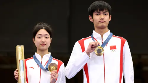 Olympics a golden dawn chinas triumphant start in the 10m mixed team shooting 2024 08 03 11 36 58